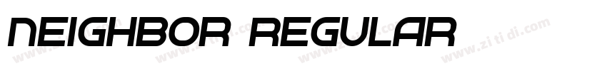 Neighbor Regular字体转换